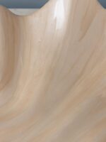 Grand plat coquillage émail beige – Image 3