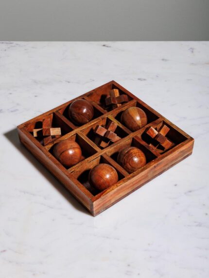 Jeu OXO 3D en acacia cHEHOMA