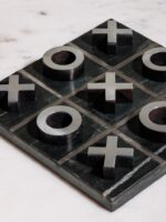 Jeu OXO en marbre noir – Image 2
