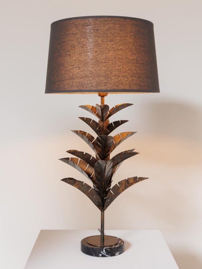 Lampe base marbre noir Hostoa – Image 2