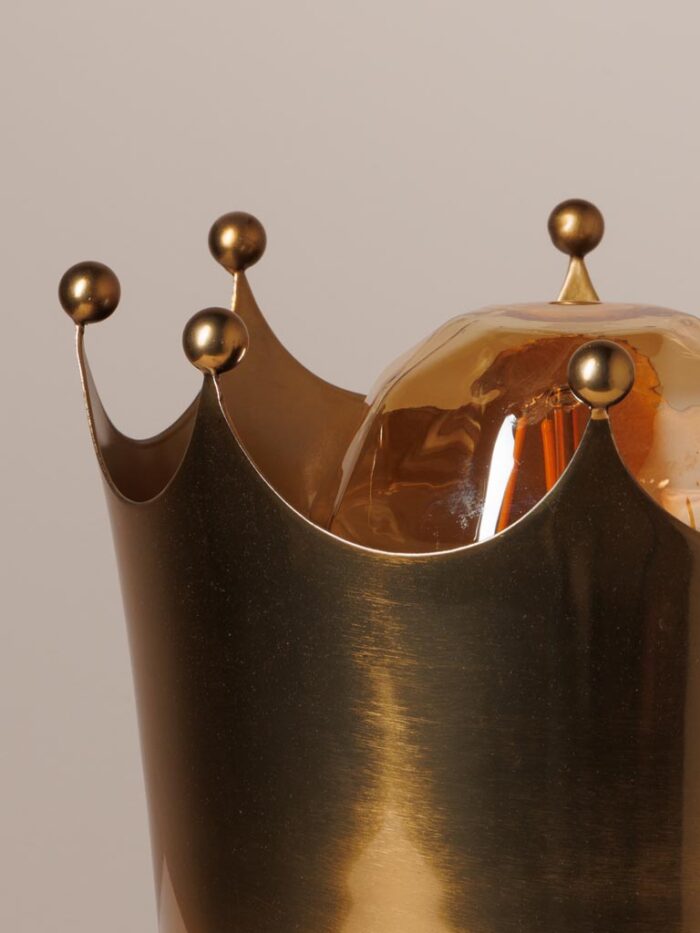 Lampe couronne dorée – Image 2