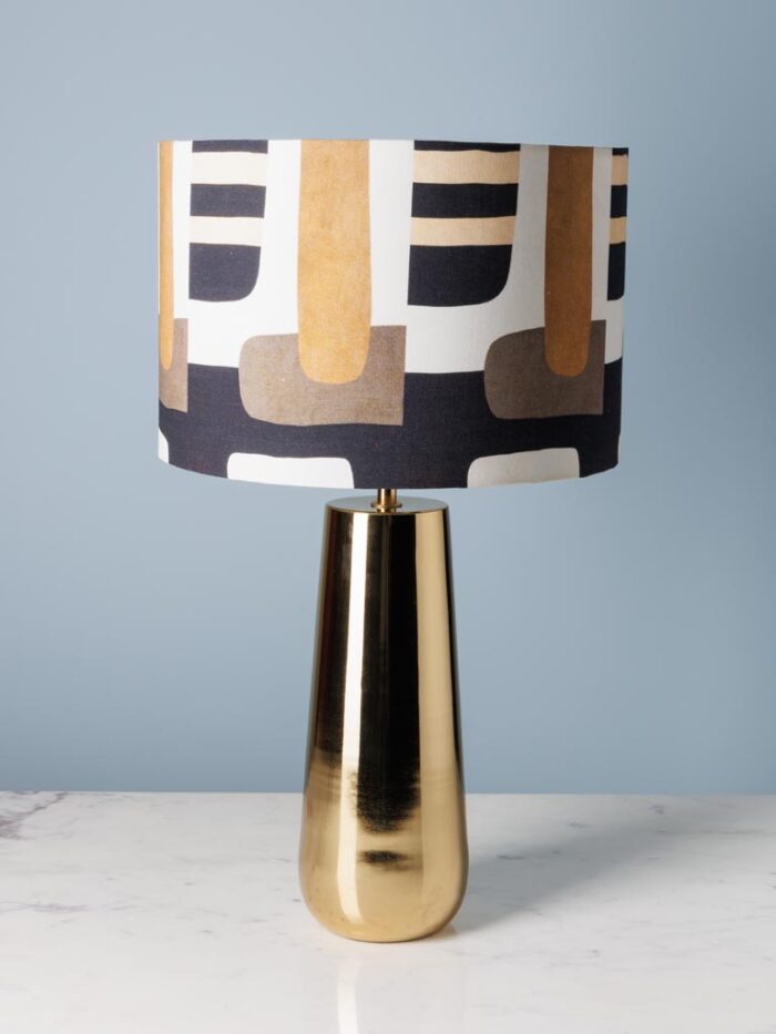 Lampe dorée Grafia Chehoma
