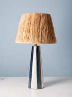 Lampe haute rayée bleue Antibes Chehoma