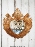 Grand miroir coeur Ex-voto Halo Chehoma
