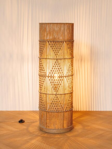 Lampe sur pied jute tressée Persia Chehoma