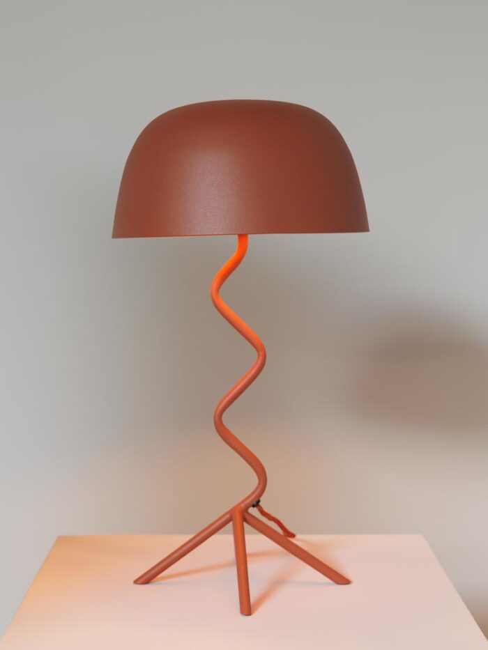 Lampe Zigzag quadripied orange – Image 3