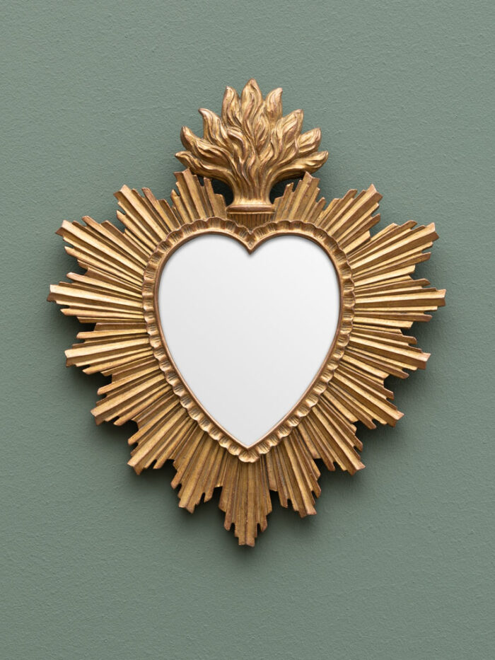 Miroir Ex-voto résine dorée – Image 2
