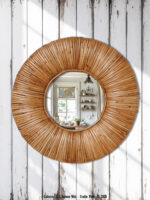 Miroir mural rond Barbade Chehoma