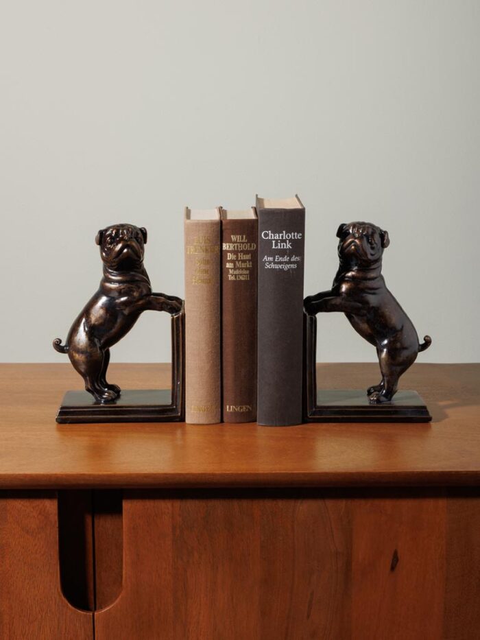 Serre-livres chiens debout Chehoma
