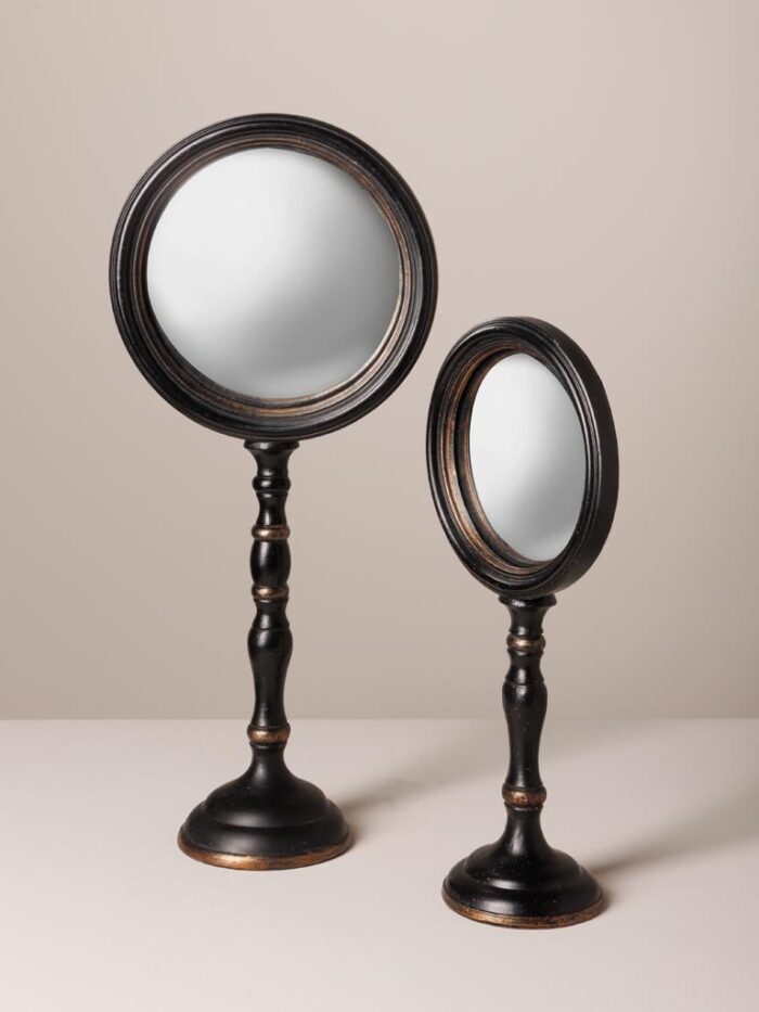 Set de 2 miroirs convexes sur pied – Image 2