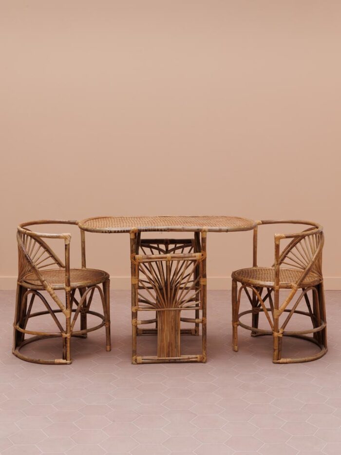 Set de 3 table ovale et 2 chaises Trinidad – Image 3