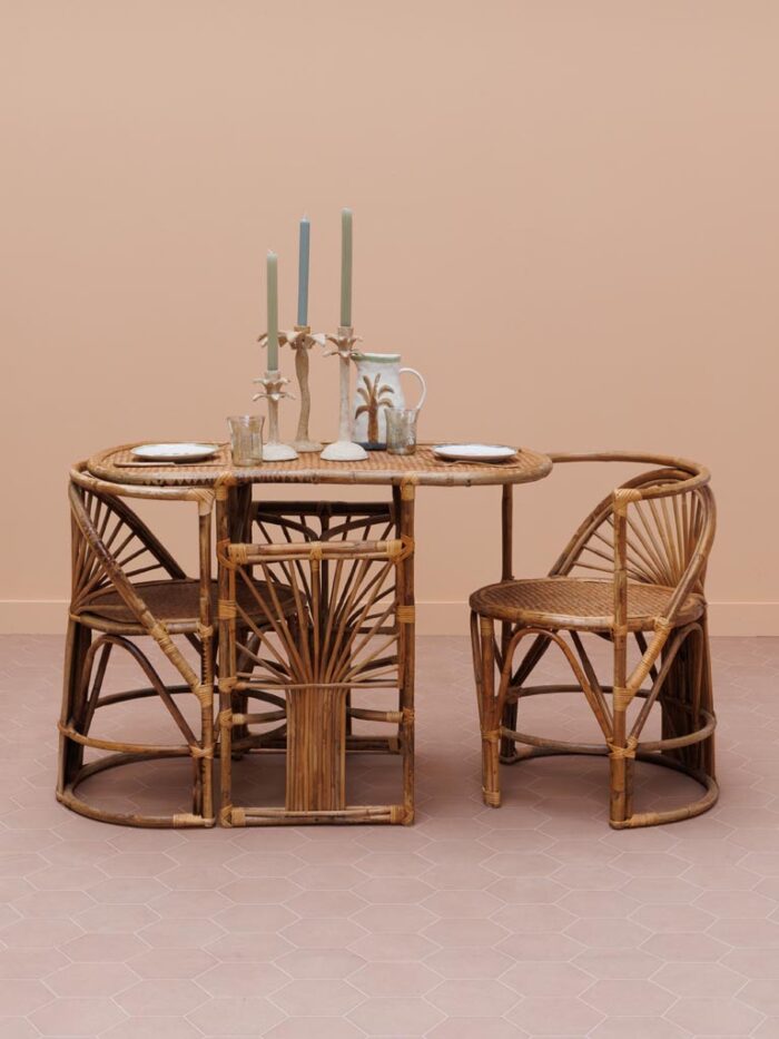 Set de 3 table ovale et 2 chaises Trinidad – Image 4