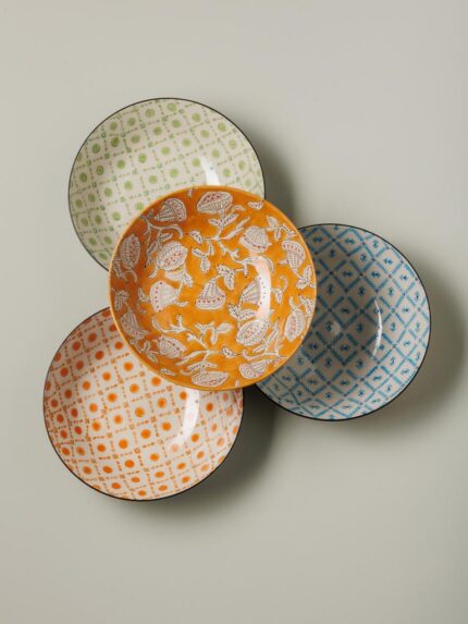 Set de 4 assiettes creuses Rhapsody CHehoma