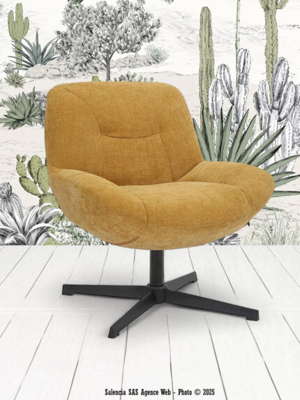 Fauteuil Smile moutarde Athezza