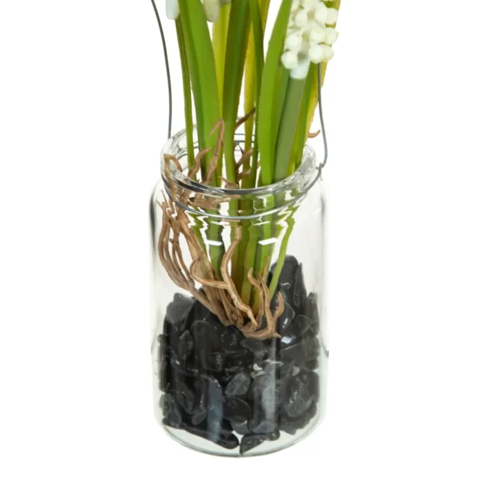 Bocal suspendu 2 fleurs Muscari blanc – Image 4