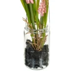 Bocal suspendu 2 fleurs Muscari rose – Image 3