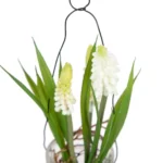 Bocal suspendu 3 fleurs Muscari blanc – Image 3