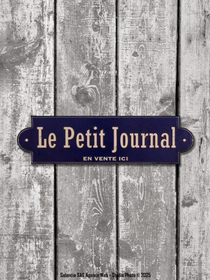 Plaque métal Le Petit Journal Antic Line