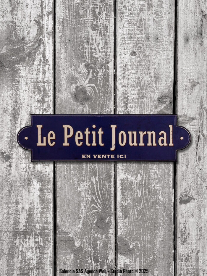 Plaque métal Le Petit Journal Antic Line