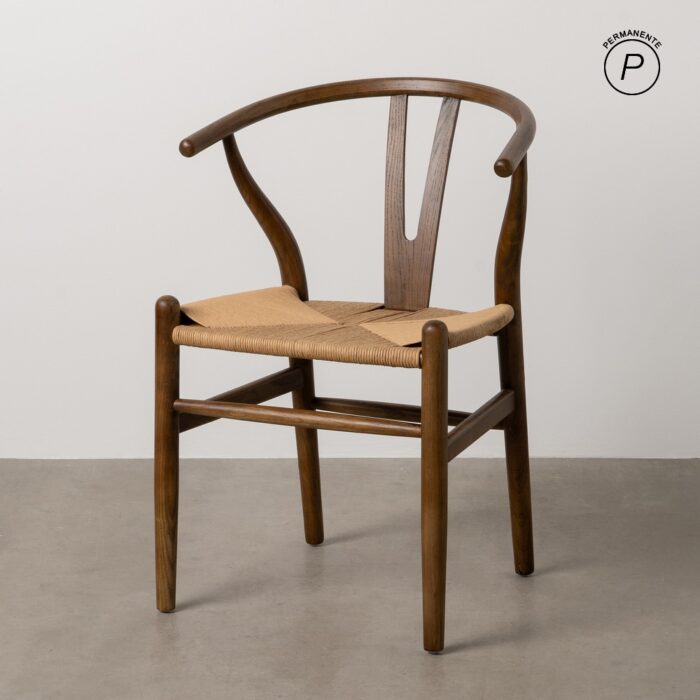 Chaise marron orme Venus – Image 8