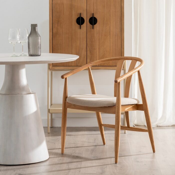 Chaise marron bois Suro – Image 2