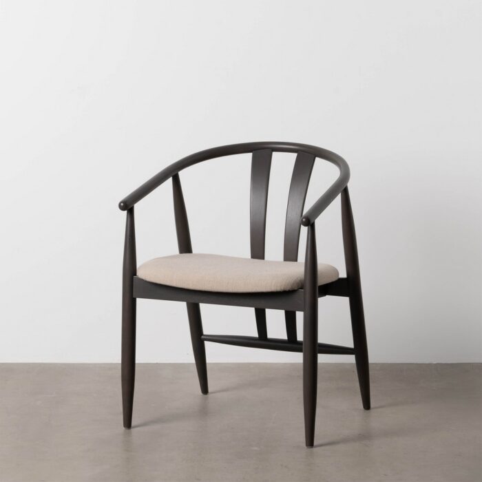 Chaise noire bois Suro Ixia