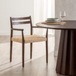 Chaise marron bois River – Image 2