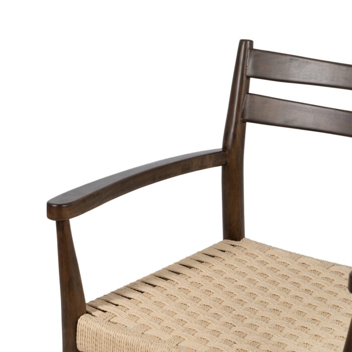 Chaise marron bois River – Image 6