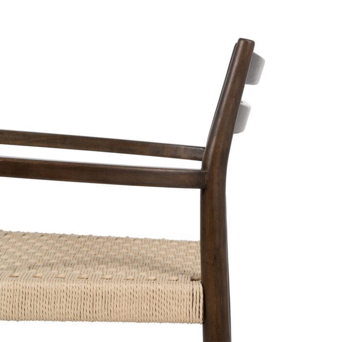 Chaise marron bois River – Image 7