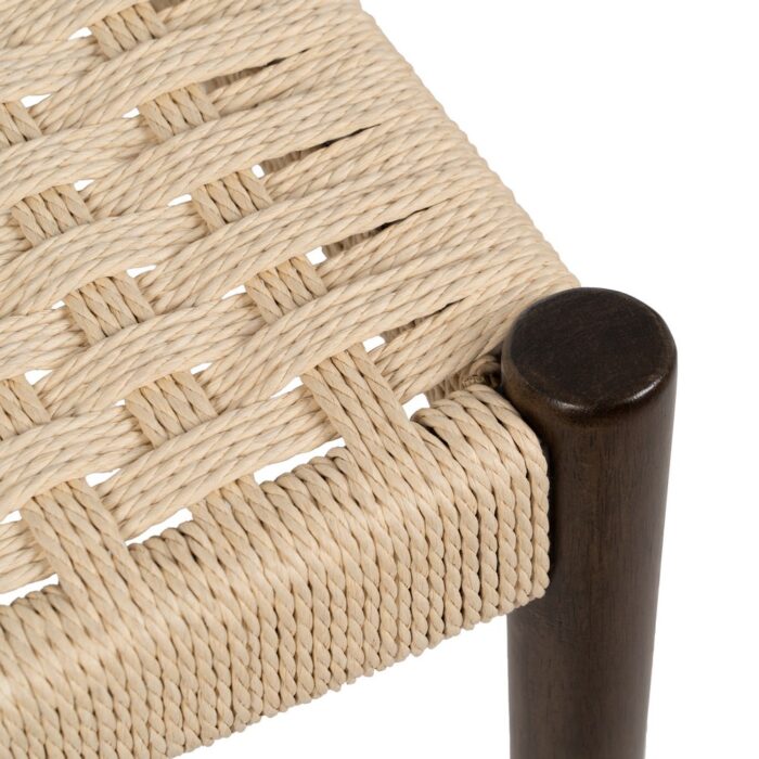 Chaise marron bois Hello – Image 9