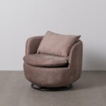 Fauteuil gris Loventa Ixia