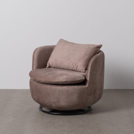 Fauteuil gris Loventa Ixia