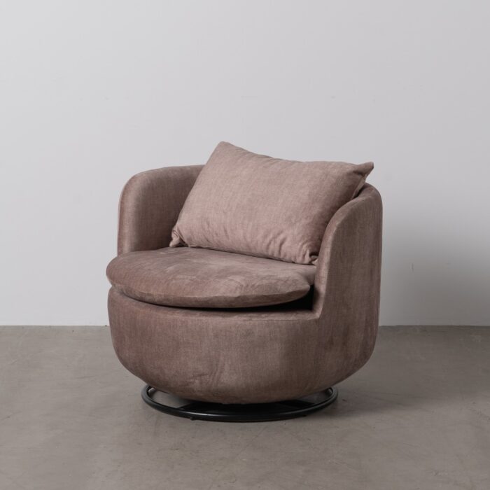 Fauteuil gris Loventa Ixia