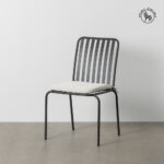 Chaise métal grise Lova – Image 2