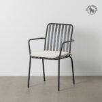 Chaise métal grise Kyra – Image 2