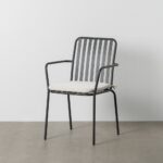 Chaise métal grise Kyra Ixia