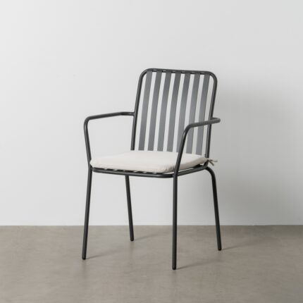 Chaise métal grise Kyra Ixia