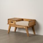 Banc 1 tiroir manguier Half