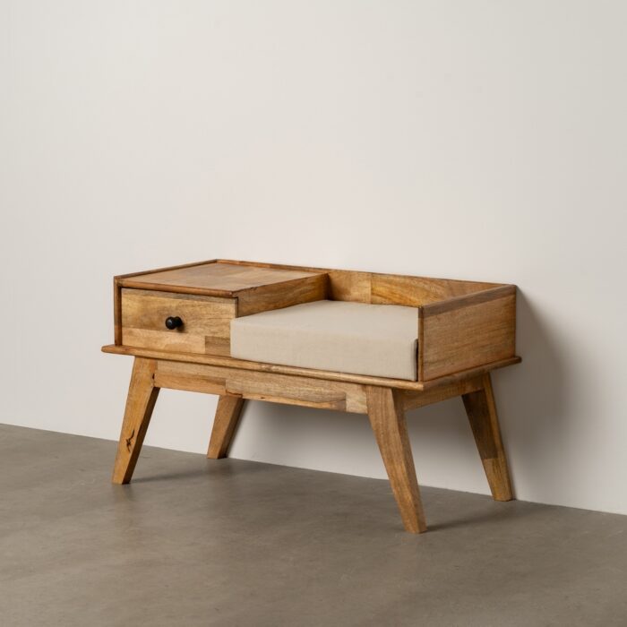 Banc 1 tiroir manguier Half – Image 1