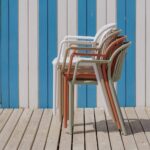Chaise verte accoudoir Zapo – Image 3