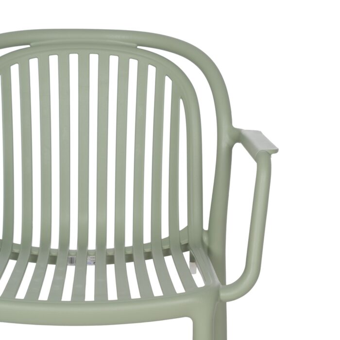 Chaise verte accoudoir Zapo – Image 6