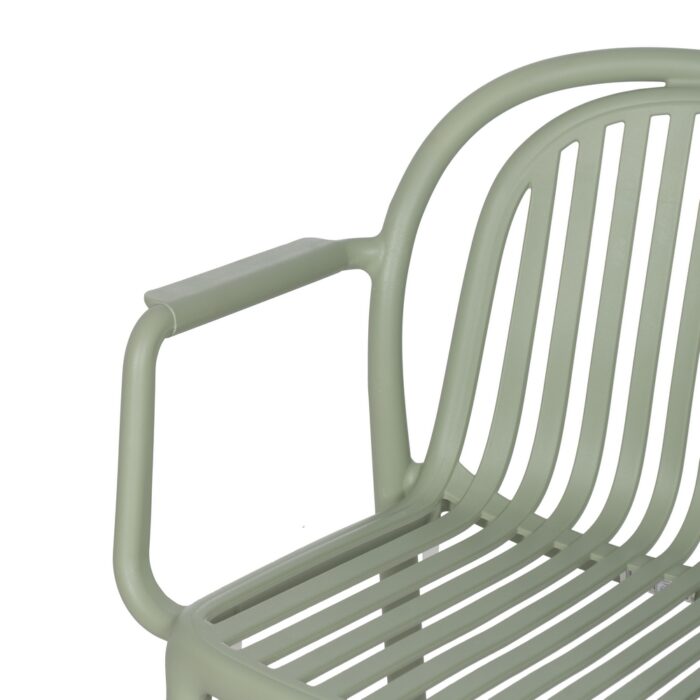 Chaise verte accoudoir Zapo – Image 7