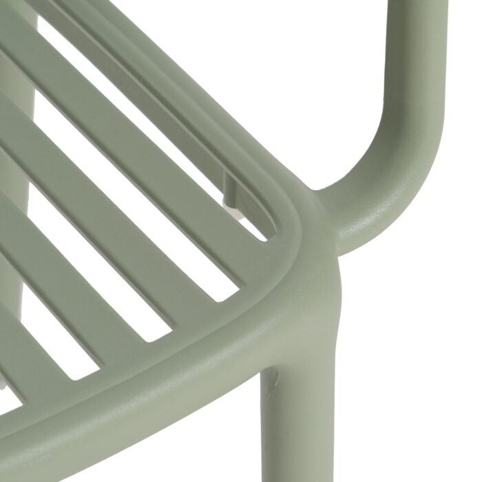 Chaise verte accoudoir Zapo – Image 9