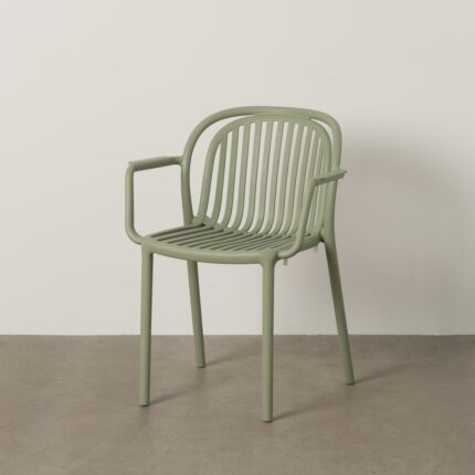 Chaise verte accoudoir Zapo Ixia