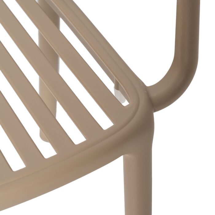 Chaise beige accoudoir Zapo – Image 9