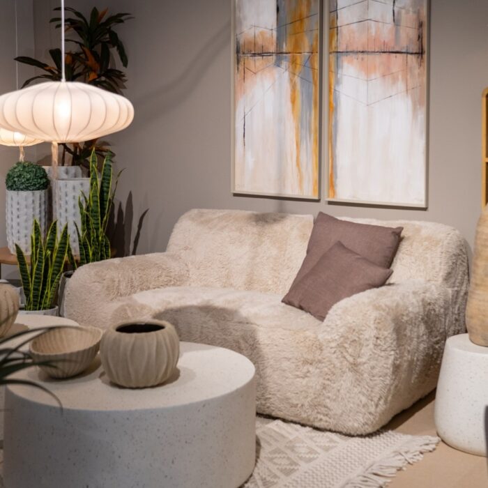 Canapé beige 2 places Ours – Image 2