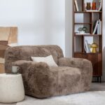 Fauteuil taupe Ours Ixia