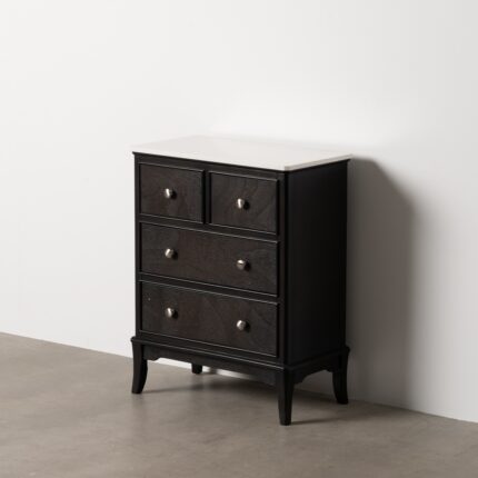 Commode noir marbre Restrito Ixia