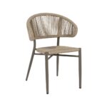 Chaise aluminium grise Jupiter – Image 2
