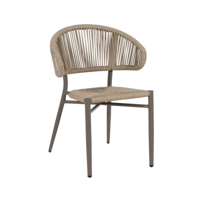 Chaise aluminium grise Jupiter – Image 2